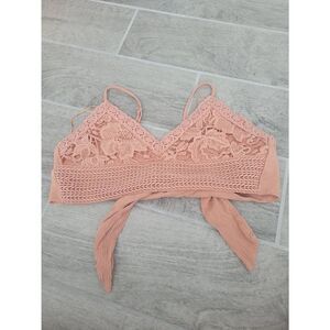 Aeropostale Lace Tie-Back Cropped Cami Size Small‎